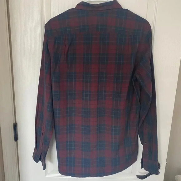 J Crew Plaid Cotton Button Down Mens Small - Picture 2 of 4